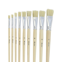 Brosses soie blanche plates