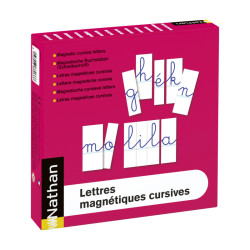 Lettres magnétiques cursives