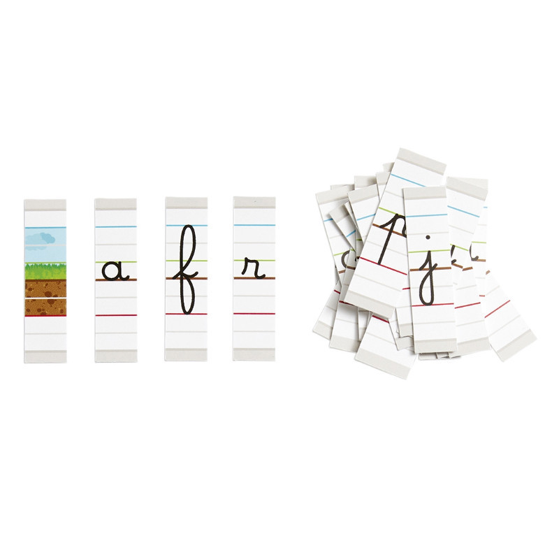 Lettres magnétiques cursives