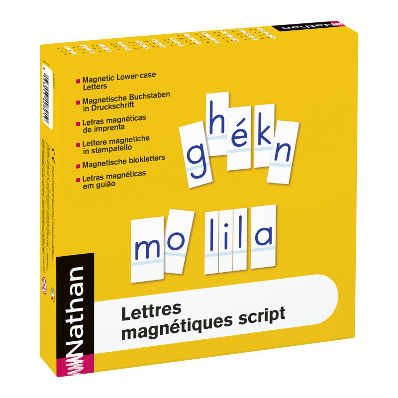 Lettres magnétiques script