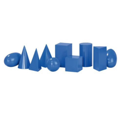 Solides géométriques bleus