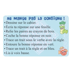 Ne mange pas la consigne !