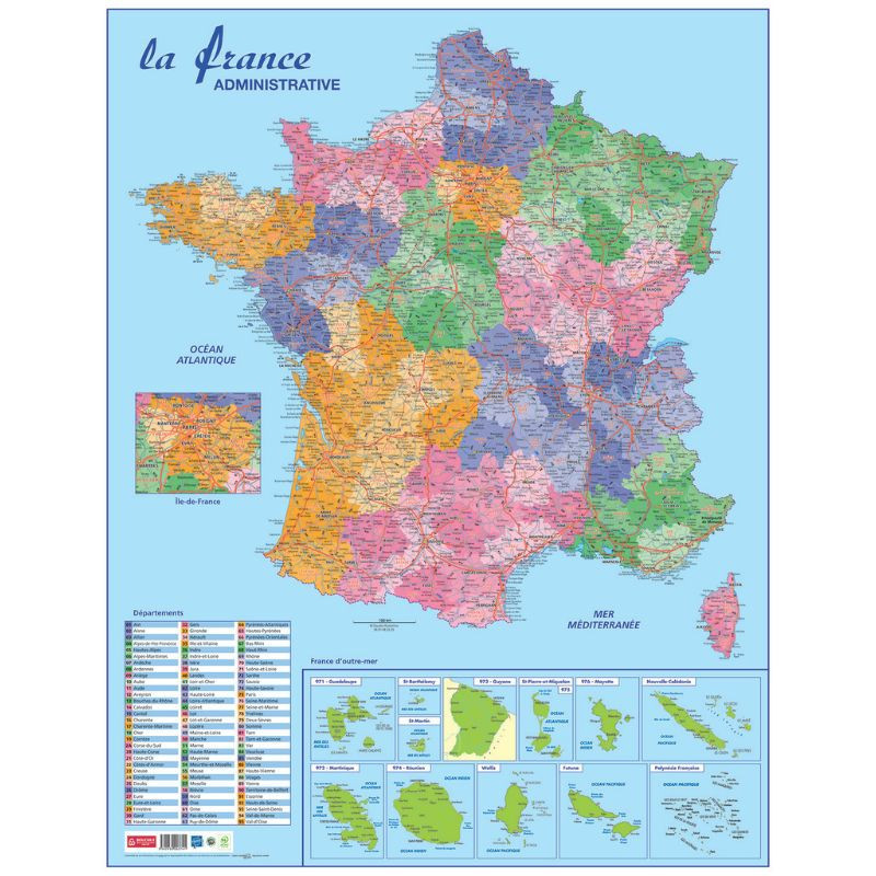 Carte France administrative