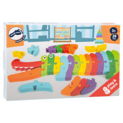 Puzzle abc crocodile