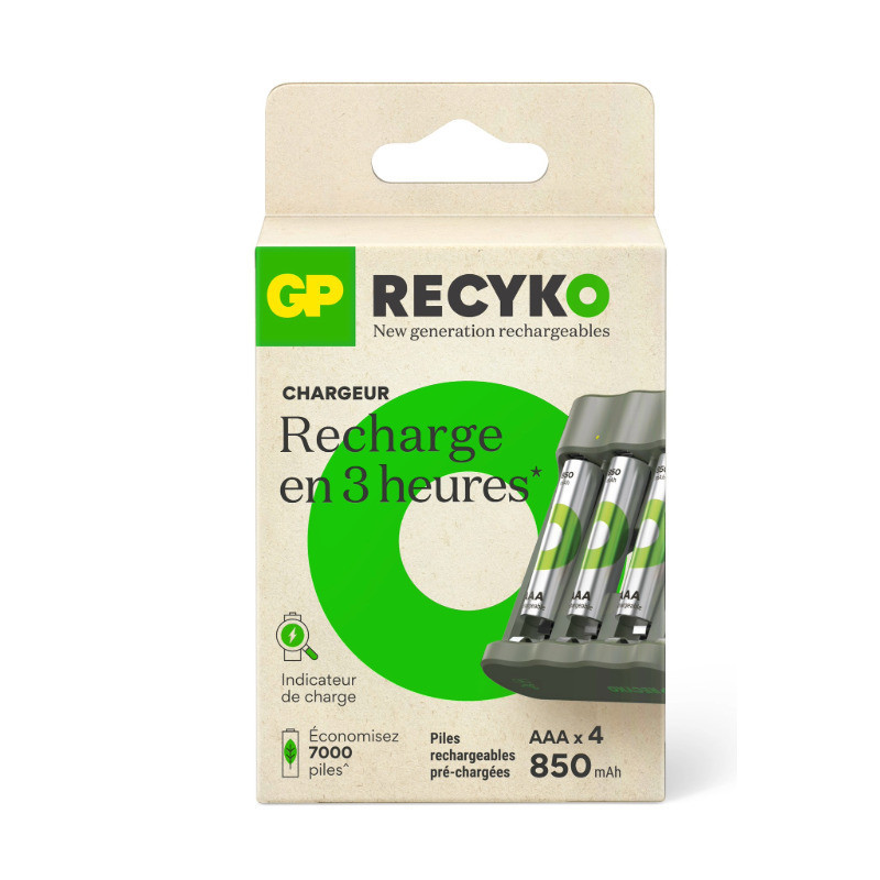 Chargeur de piles GP recyko Chargeur de piles GP recyko