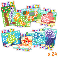 Atelier gommettes animaux