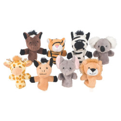 Marionnettes doigts peluche
