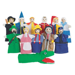 Marionnettes main tissu