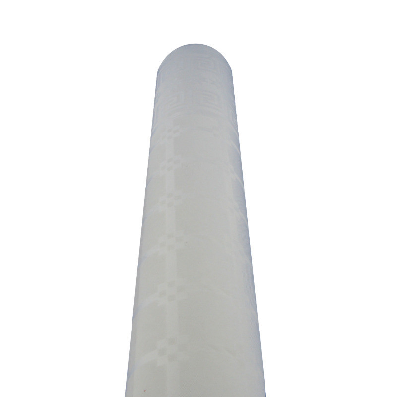 Nappes damassées blanches