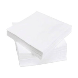 Serviettes en papier blanches
