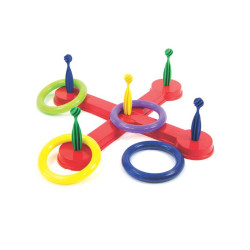 Jeu d’anneaux croix plastique