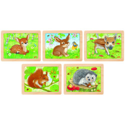 Puzzles animaux de la forêt