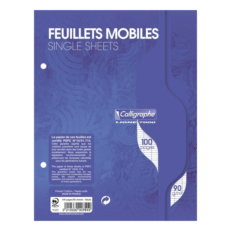 Feuillets mobiles Séyès