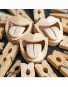 Jeux de construction en bois pour écoles - Ogeo, éléments de construction bois